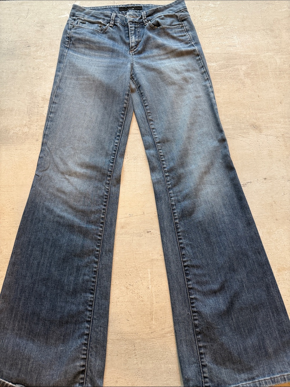 Joe's Jeans Faded Blue Wide-Leg Flare Jeans